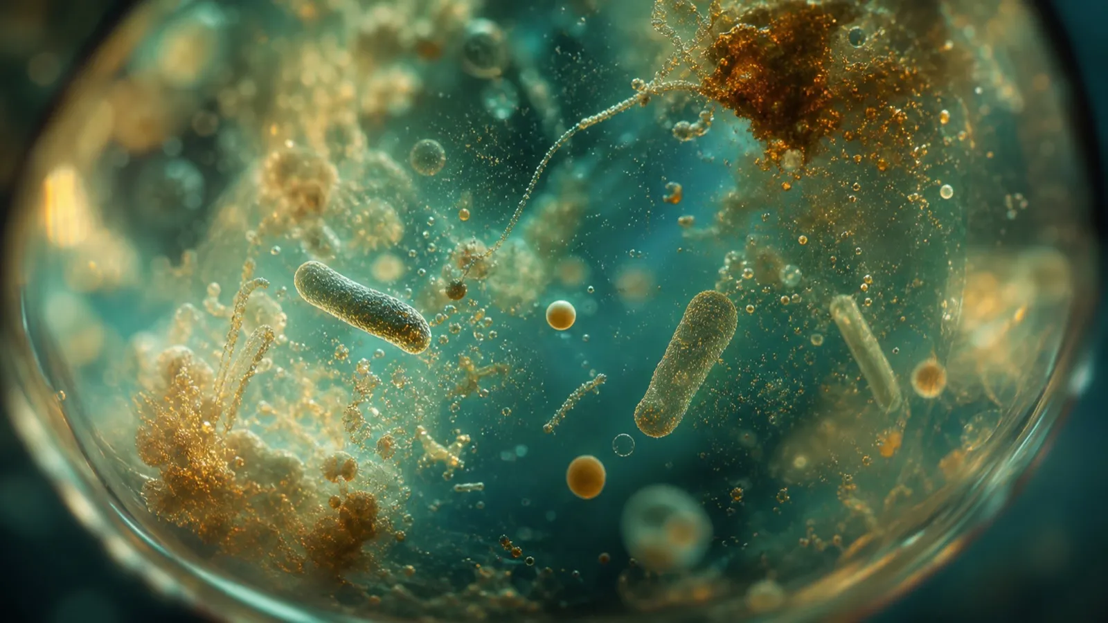 生命が初めて化学物質を感じ取っていた、原始の海のイメージ