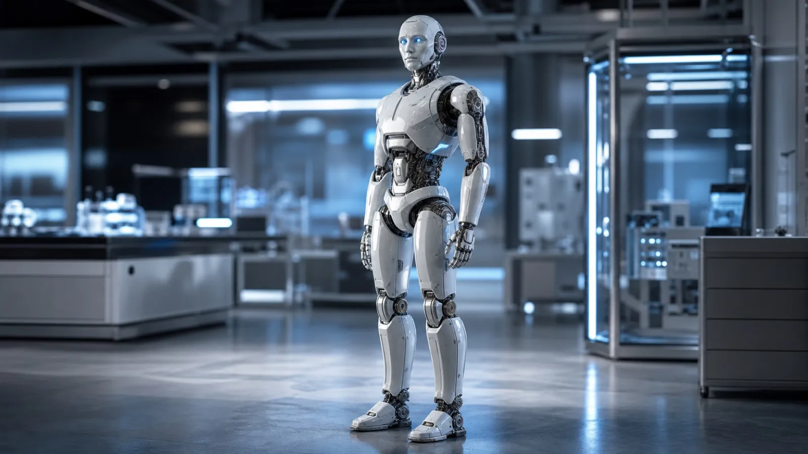 映画に出てくるような全身ヒューマノイドロボットのイメージ（フィジカルAIは必ずしも人型ではない）